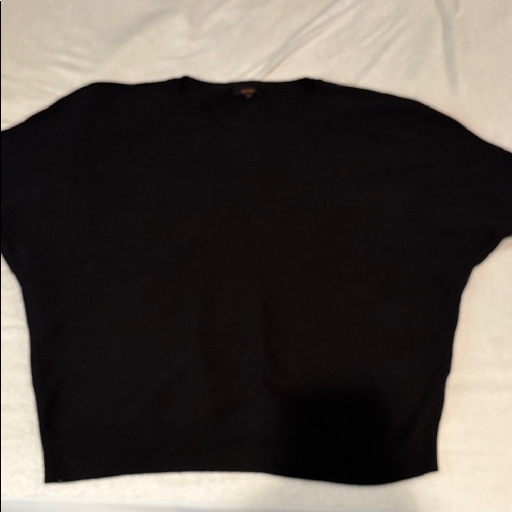 Quince Elegant Black Dolman sleeve sweater
